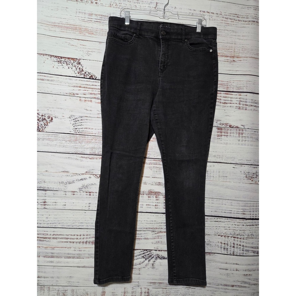 Gloria Vanderbilt Amanda Curvy Slimming Jeans Black Size 14 Average High Rise